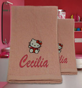 Coppia asciugamani Hello Kitty