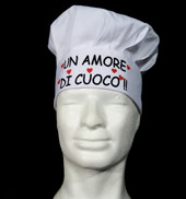 Cappello da cuoco CUORI, Idee regalo originali