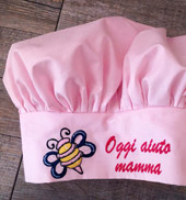 Cappello da cuoco bimba personalizzato, Idee regalo originali