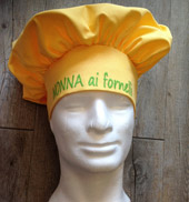 Cappello da cuoco personalizzato GIALLO