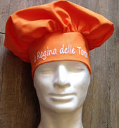 Cappello da cuoco personalizzato ARANCIO