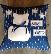 Cuscino "Gatto" personalizzabile, Idee regalo originali