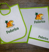 Set  Asilo 3 PEZZI con nome, Idee regalo originali