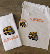 Set  Asilo 3 PEZZI con nome, Idee regalo originali